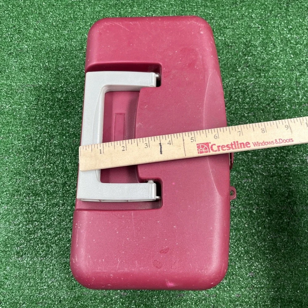 Plano‎ 1500 Tackle Box 1 Tray Made in USA Vintage Red Gray